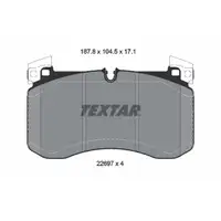 TEXTAR 2269701 Bremsbeläge MERCEDES G-Klasse W463 G63AMG GLE V167 C167 GLS X167 vorne