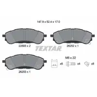 TEXTAR 2269301 Bremsbeläge Bremsklötze Bremsbelagsatz FORD Ranger (TKE) hinten 2230083