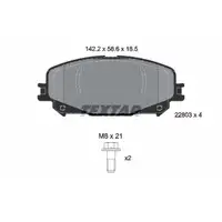 TEXTAR 2280301 Bremsbeläge RENAULT Captur 2 Espace 5 Megane 4 Scenic 4 Talisman vorne