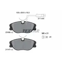 TEXTAR 2316803 Bremsbeläge + Warnsensor ALFA ROMEO 155 (167_) Spider GTV (916_) vorne