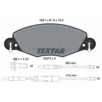 TEXTAR 2327301 Bremsbeläge + Warnkontaktsensor CITROEN C5 I II 3.0 V6 2.0/2.2 HDi vorne