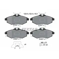 TEXTAR 2340702 Bremsbeläge Bremsklötze CITROEN C2 (JM_) C3 I (FC_, FN_) vorne