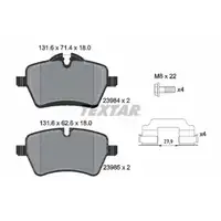 TEXTAR 2398401 Bremsbeläge Bremsklötze MINI R50 R53 R56 R55 R52 R57 R58 R59 vorne