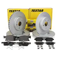 TEXTAR Bremsen Set Bremsscheiben + Bremsbeläge OPEL Astra K vorne + hinten