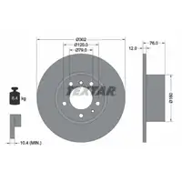 TEXTAR 92042103 Bremsscheiben Satz BMW 5er E34 518i 520i 524td 525td 525tds hinten