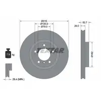 TEXTAR Bremsscheiben Satz BMW 3er E36 M3 3.0/3.2 Z3M 286/321/325 PS vorne