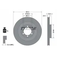 TEXTAR 92144803 Bremsscheiben Satz MITSUBISHI L200 Pajero Sport 1 16 Zoll vorne MB699716