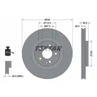 TEXTAR 92151005 Bremsscheiben Satz MERCEDES W203 S203 Cl203 C209 A209 vorne 2034210412