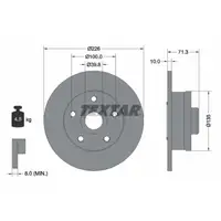 TEXTAR 92153800 Bremsscheiben Satz VW Golf 3 2.0 / GTI 16V 2.8/2.9 VR6 1.9 TDI hinten