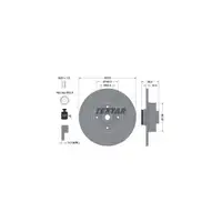 TEXTAR Bremsscheiben + Radlager + Beläge RENAULT Scenic 2 hinten