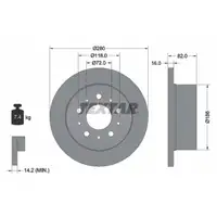 TEXTAR Bremsscheiben + Beläge PSA Jumper 2 Boxer FIAT Ducato 250 OPEL Movano C hinten