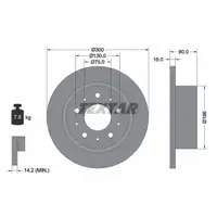 TEXTAR 92157600 Bremsscheiben Satz PSA Jumper 2 Boxer OPEL Movano C FIAT Ducato 250 hinten