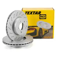 TEXTAR 92165005 Bremsscheiben Satz MERCEDES W204 S204 C204 mit Sportpaket vorne 2044213612