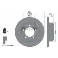 TEXTAR 92165303 Bremsscheiben Satz PORSCHE Boxster Cayman 987 981 982 hinten 98735240101