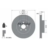 TEXTAR 92167703 Bremsscheiben Satz RENAULT Clio 3 Megane 2 2.0 16V Sport 2.0 dCi vorne