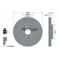 TEXTAR 92174005 Bremsscheiben Satz RENAULT Espace 4 Laguna 2 bis 10.2002 vorne