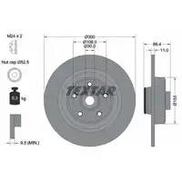 TEXTAR 92175703 Bremsscheiben + Radlager Satz RENAULT Vel Satis bis 09.2002 hinten