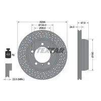 TEXTAR 92176705 Bremsscheiben Satz PORSCHE 996 997 Boxster Cayman 986/7 hinten 98635240301