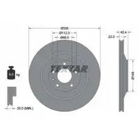 TEXTAR 92177005 Bremsscheiben Satz AUDI A8 S8 4E VW Phaeton PR-1KY/1KZ hinten