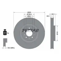 TEXTAR 92178103 Bremsscheiben Satz VOLVO S60 I 17 Zoll V70 II R 2,5 T AWD vorne