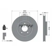 TEXTAR 92184405 Bremsscheiben Satz CHRYSLER CITROEN DODGE JEEP MITSUBISHI PEUGEOT vorne