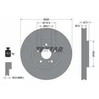 TEXTAR 92194900 Bremsscheiben Satz HONDA Accord 8 (CU CW) 2.0i 2.4i 2. i-DTEC vorne