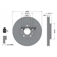 TEXTAR 92195603 Bremsscheiben Satz RENAULT Laguna 3 Latitude Megane 3 Scenic 3 vorne