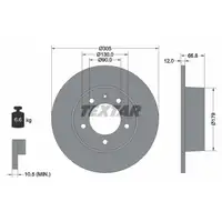 TEXTAR 92111203 Bremsscheiben Satz NISSAN Interstar OPEL Movano A RENAULT Master 2 hinten