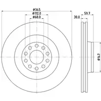 TEXTAR 92112505 Bremsscheiben Satz AUDI A8 S8 (4D D2) PR-1ZL 03.1994-09.2002 vorne