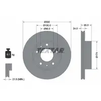 TEXTAR 92116703 Bremsscheiben Satz PSA Jumper 1 2 Boxer OPEL Movano C FIAT Ducato vorne