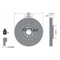 TEXTAR 92118100 Bremsscheiben Satz CITROEN C8 FIAT Ulysse LANCIA Phedra PEUGEOT 807 vorne