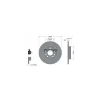 TEXTAR Bremsscheiben + Beläge OPEL Signum Vectra C SAAB 9-3 15 Zoll hinten