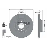 TEXTAR Bremsscheiben Satz AUDI Q7 (4LB) PORSCHE Cayenne (9PA) (92A) VW Touareg (7L) vorne