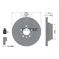 TEXTAR 92121903 Bremsscheiben Satz VW Multivan Transporter T5 Touareg 7L hinten