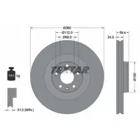 TEXTAR 92122205 Bremsscheiben Satz AUDI A6 (4F C6) A8 (4E D3) VW Phaeton vorne