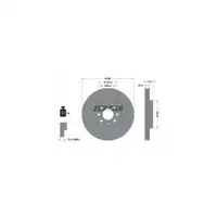 TEXTAR 92129303 Bremsscheiben Satz OPEL Astra H 1.2-1.8 1.3/1.7/1.9 D 4-Loch vorne