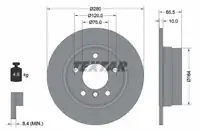 TEXTAR 92132903 Bremsscheiben Satz BMW 1er E81 E87 116/118i 116/118d ohne M-Technik hinten