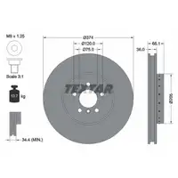 TEXTAR Bremsscheiben Satz BMW 5er F10 F11 F07 6er F12 F13 F06 7er F01-04 vorne