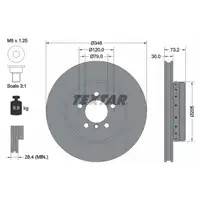 TEXTAR 92266825 Bremsscheiben Satz BMW Z4 E89 sDrive35i/is 306/340 PS vorne 34116782593