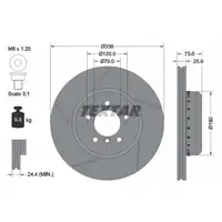 TEXTAR 92266925 Bremsscheiben Satz BMW E82 E87 E88 3er E90 E91 E92 E93 vorne 34116786392