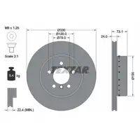 TEXTAR 92269725 Bremsscheiben Satz BMW Z4 E89 sDrive28/30i 245/258 PS vorne 34116794427