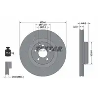 TEXTAR 92277605 Bremsscheiben Satz MERCEDES-BENZ SLK R172 mit Sportpaket vorne 1724210212