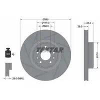 TEXTAR 92282205 Bremsscheiben Satz RENAULT Megane 3 2.0 TCe 220 / R.S vorne 402060019R