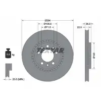 TEXTAR 92287103 Bremsscheiben Satz CITROEN FIAT OPEL Zafira Life PEUGEOT TOYOTA hinten