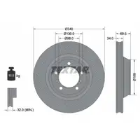 TEXTAR Bremsscheiben Satz PORSCHE 991 3.8 Carrera S / GTS Boxster Spyder (981) 3.8 vorne