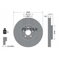 TEXTAR 92289305 Bremsscheiben Satz AUDI A4 B9 A5 A6 C8 A7 A8 Q5 FY Q7 4M VW Touareg vorne