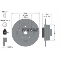 TEXTAR 92291003 Bremsscheiben + Radlager Satz RENAULT Megane 4 Grandtour hinten