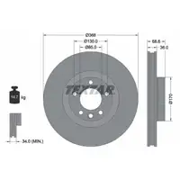 TEXTAR 92213603 Bremsscheiben Satz PORSCHE Cayenne (9PA) 1LP VW Touareg (7L) 1LU/1LT vorne