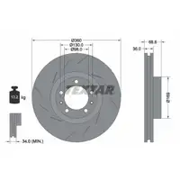 TEXTAR Bremsscheiben Satz PORSCHE Panamera (970) 3.0 / S / D 3.6 4.8 / S vorne