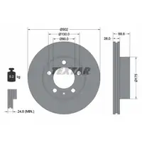 TEXTAR 92228603 Bremsscheiben Satz NISSAN NV400 OPEL Movano B RENAULT Master 3 vorne